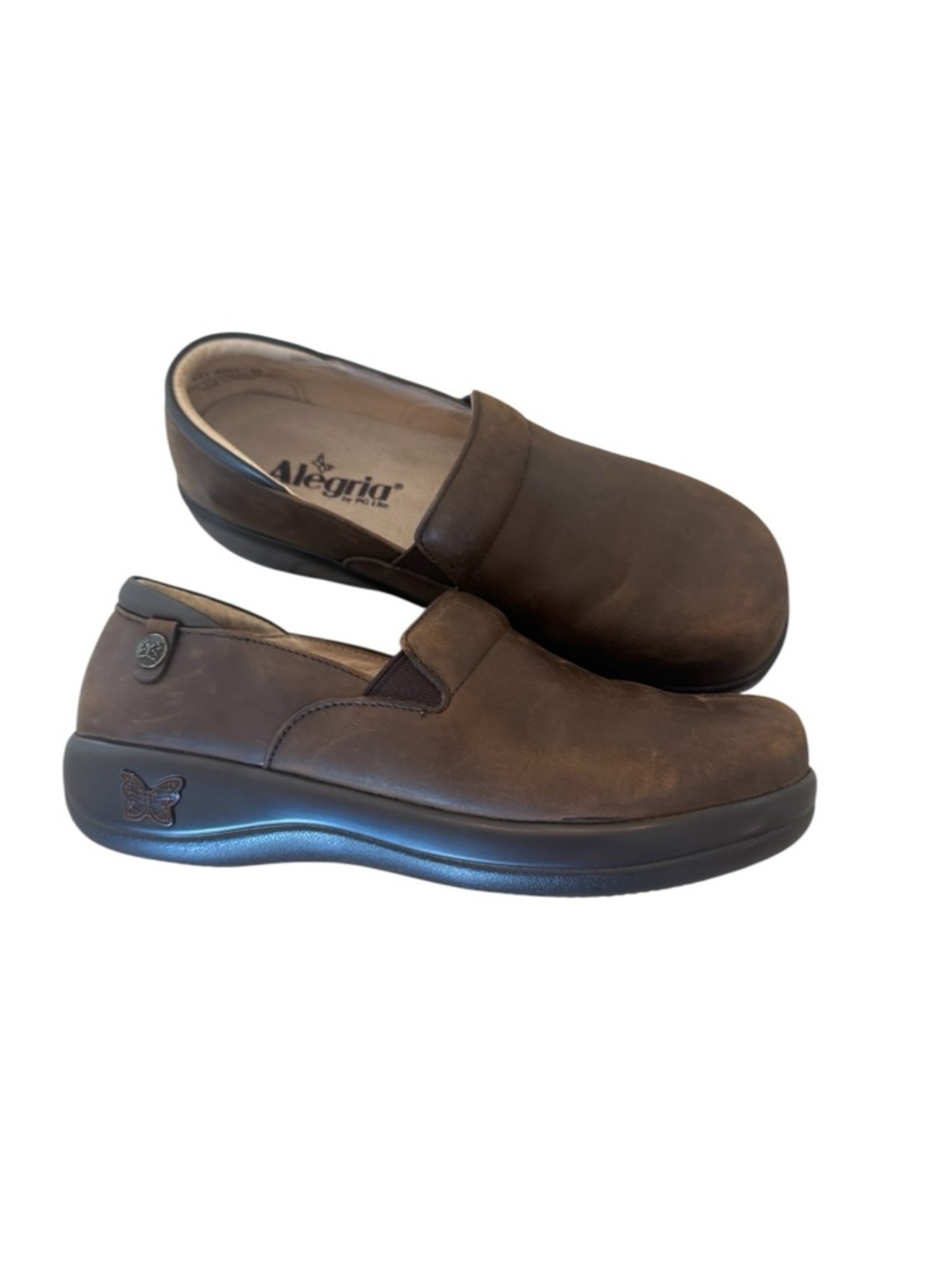 Alegria Women's Keli Professional shoes in oiled brown leather size 37 - Picture 2 of 6